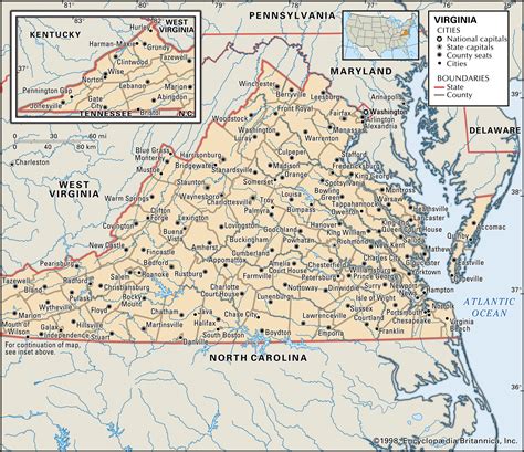 Virginia Maps & Facts .